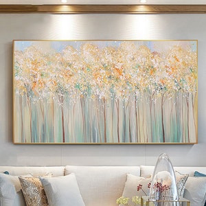 Original Oil Painting, Landscape Wall Art,Large Scale Contemporary Art Abstract Tree Painting, Large Scale Wall Art,Extra Large Oil Painting