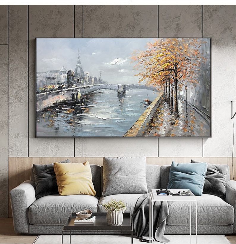 Large Original Oil Painting on Canvasabstract Artboho Wall Etsy