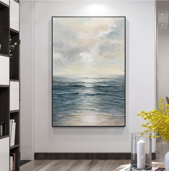 Abstract Painting, Abstract Art, Beach Decoration, Home Decoration, Large  Oil Painting, Ocean Art, Canvas Painting, Mural, Bedroom Mural - Etsy