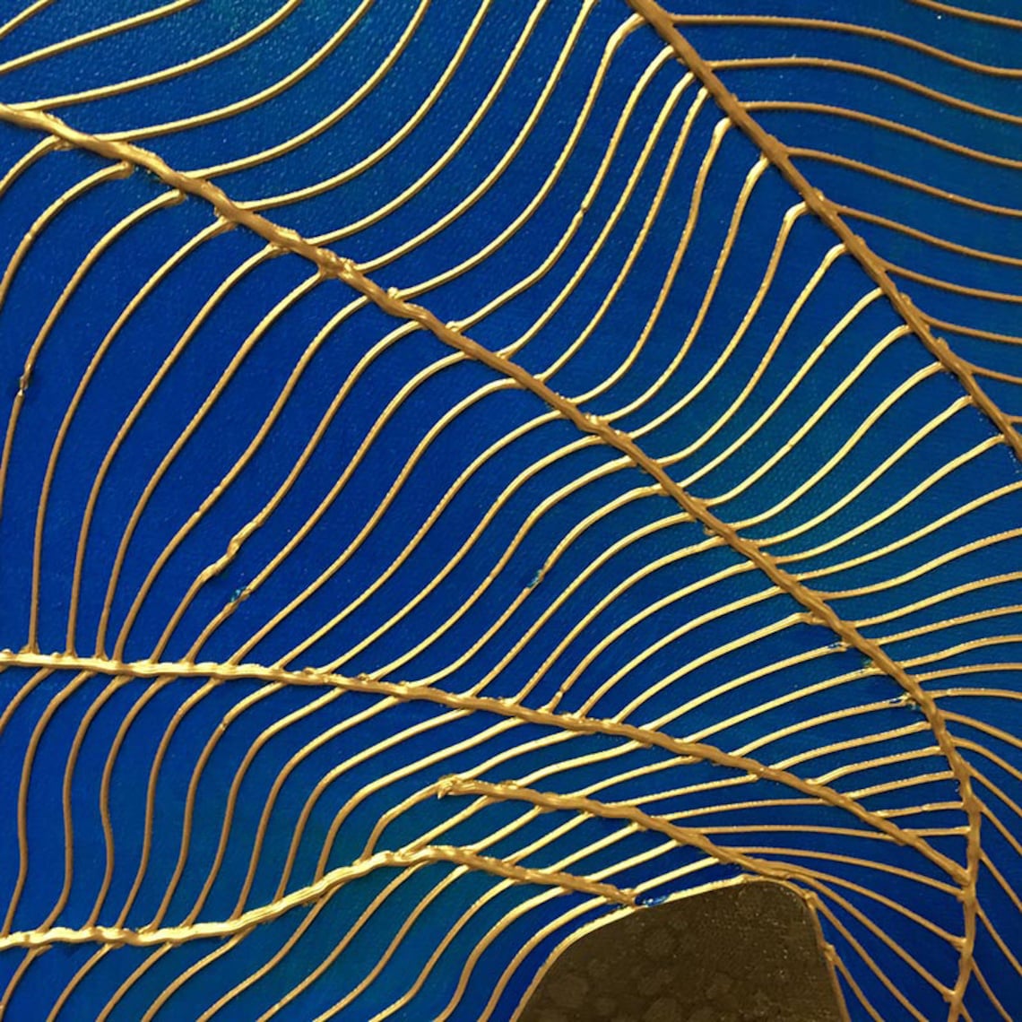 Gold Foil Oil Painting on Canvas Large Original Abstract Gold Etsy