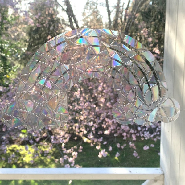 Cazador de sol arco iris / Cazador de sol prisma / fabricante de arco iris / decoración de alquiler / ventana aferrada / Suncatcher