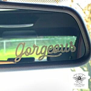 Car Accessories | Rear View Mirror Decal | Car Decal Sticker | Cute Bumper Sticker | vanity mirror decal | cling | positive affirmations