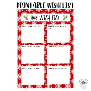 Lista de deseos, Lista de deseos imprimible, Lista de deseos de Navidad, Lista de deseos de Hanukkah, Imprimible instantáneo, Lista de deseos de regalos, Lista de regalos imprimible, Lista de vacaciones