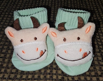 Baby Cow Non-Slip Socks