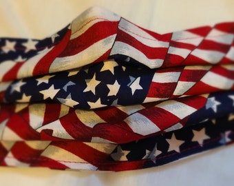 American Flag hand made face mask