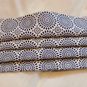 Blue Sunburst hand made face mask.
