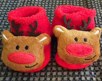 Baby Reindeer Non-Slip Socks