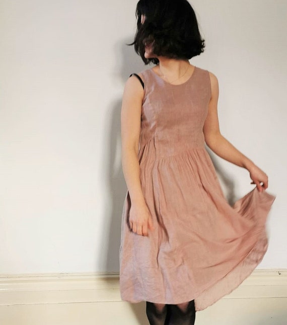 Gorgeous GRUNGE Courtney Love Pink Linen Babydoll