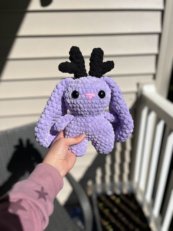 Jackalope from A Crochet World of Creepy Creatures and Cryptids : r/ Amigurumi