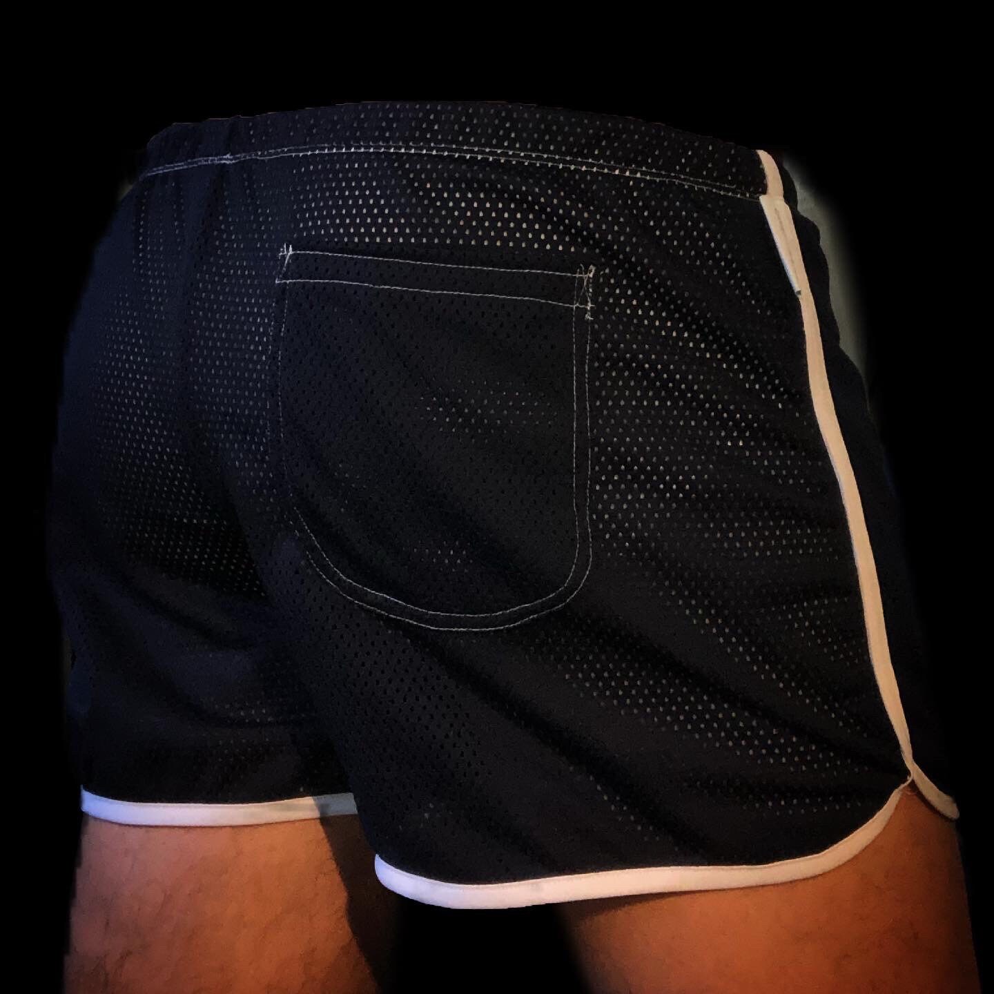 Mesh Retro Shorts Men Mesh Shorts Navy Blue and White Etsy
