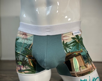 Boxer Briefs palm tree - Men Underwear - pouch front