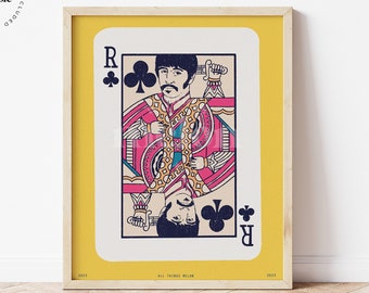 Ringo Starr, The Beatles, Sgt. Pepper's, King of Spades, Illustration, Downloadable print, Printable illustration, Poster,  Wall art