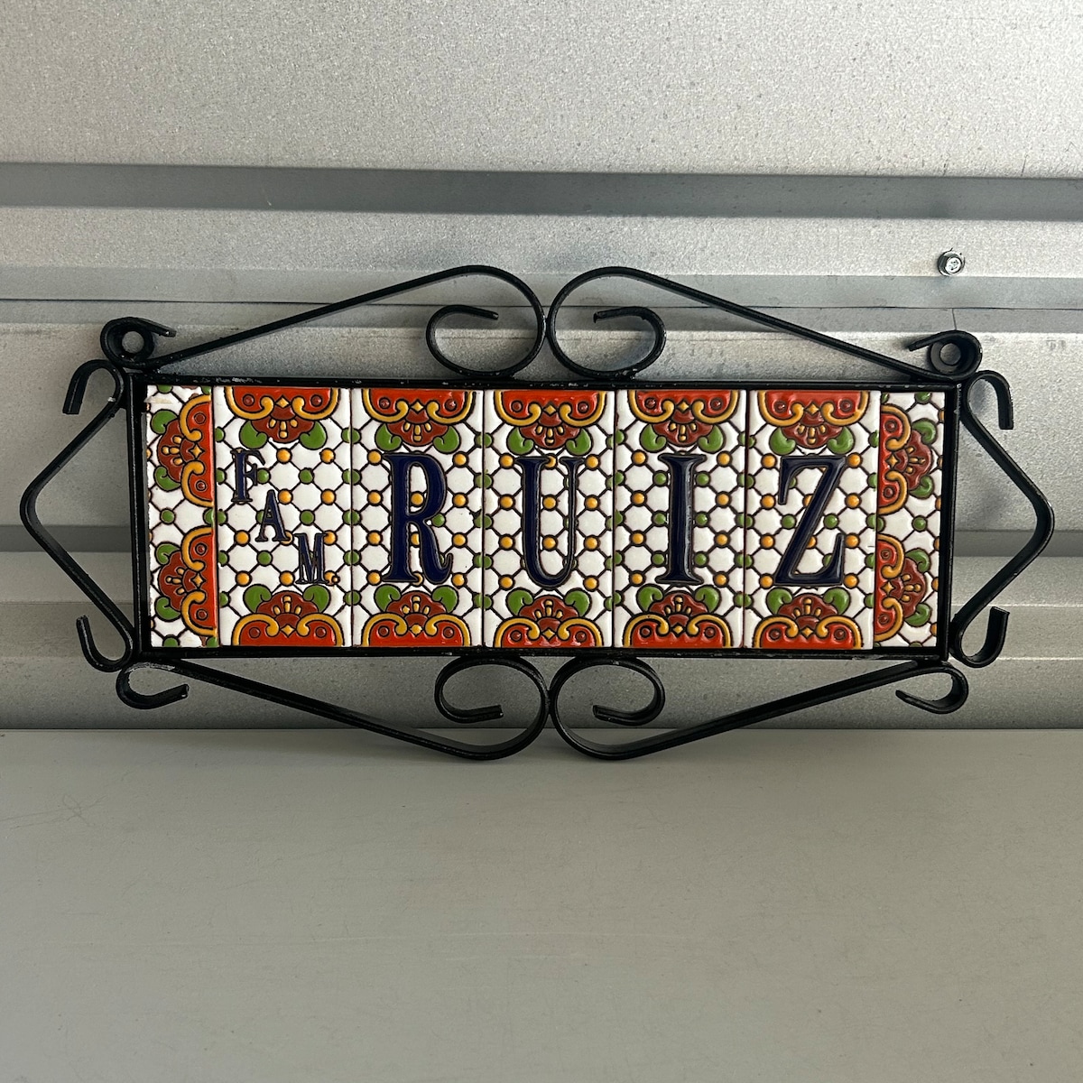 Talavera Tile Letters for Last Name and Frames