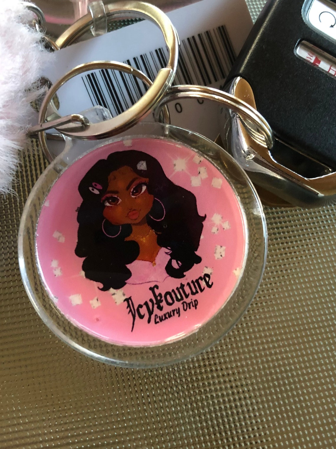 3 Custom NFC Tag Keychain Digital Business Card Keychain Etsy