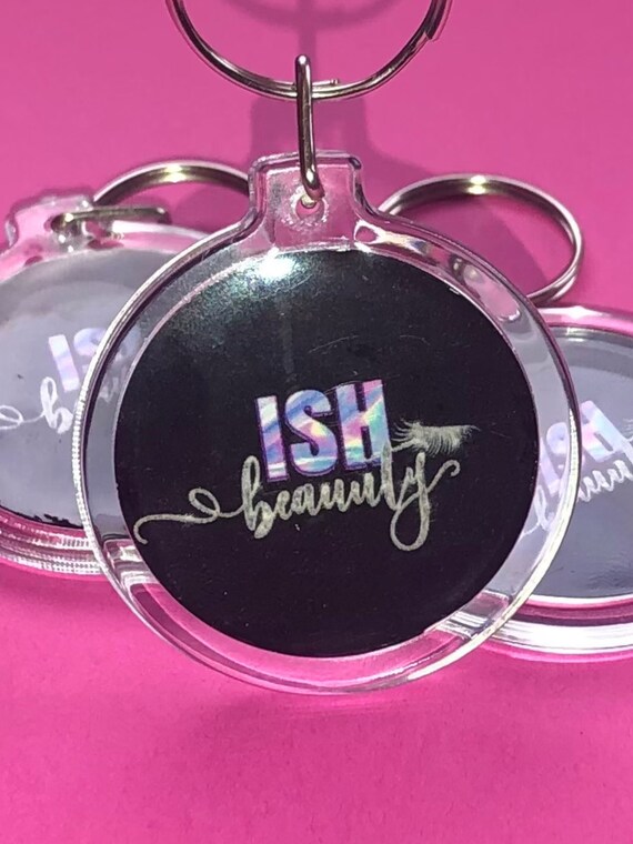 3 Custom NFC Tag Keychain Digital Business Card Keychain Etsy