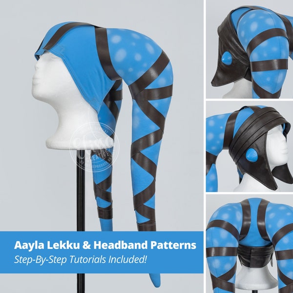 Aayla Secura Inspired Lekku & Headband Pattern | BUNDLE!