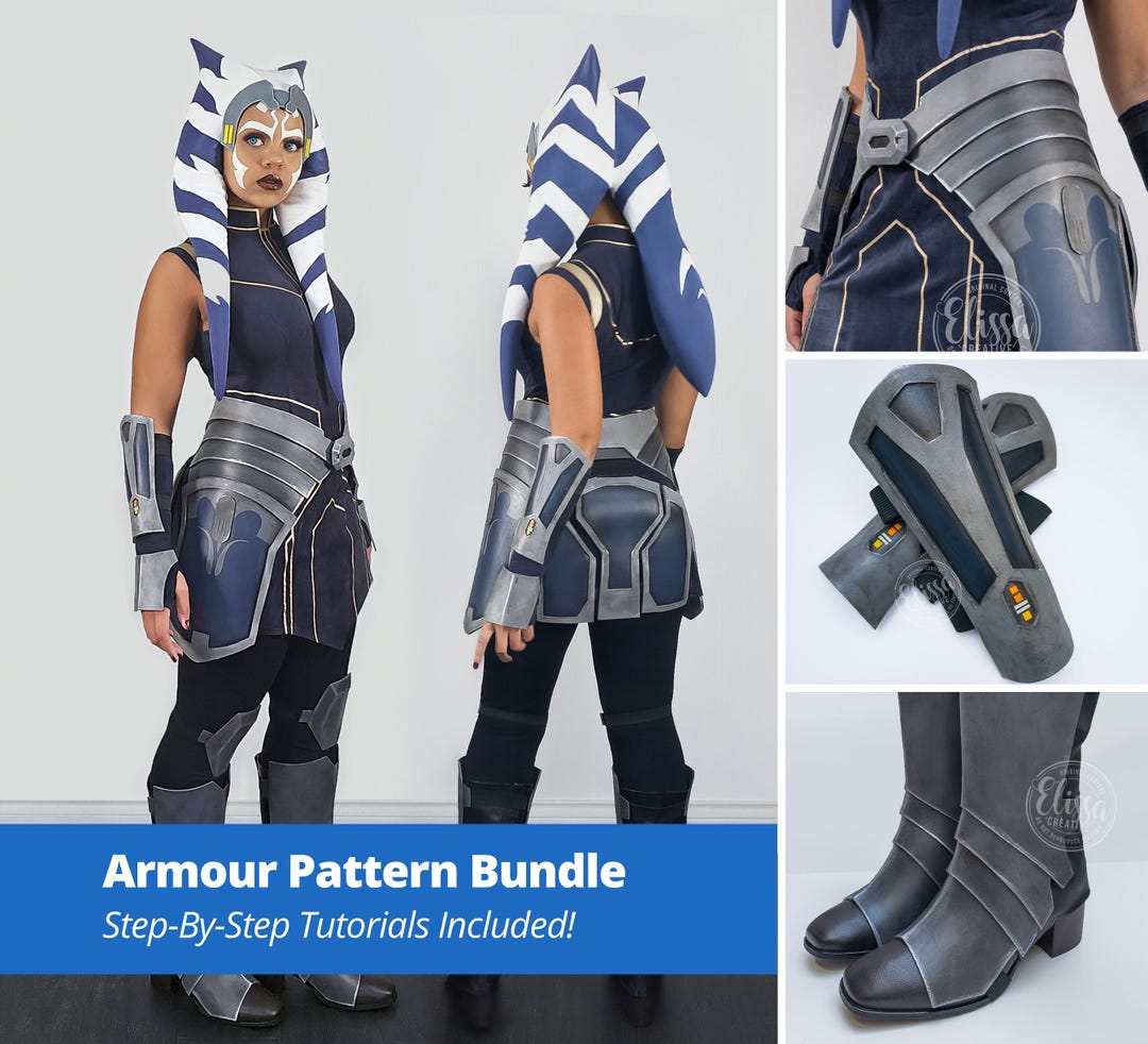 Ahsoka S7 Inspired Digital Templates & Tutorials | ARMOUR BUNDLE! - Etsy