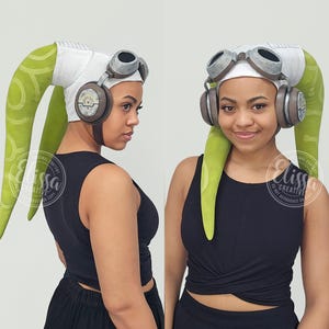 Hera Syndulla inspirierte Digitale Lekku, Flight Cap & Goggle Templates + Tutorial | KOMPLETTES PAKET!