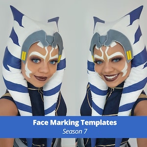 Modelli e guida per la marcatura del viso ispirati ad Ahsoka S7