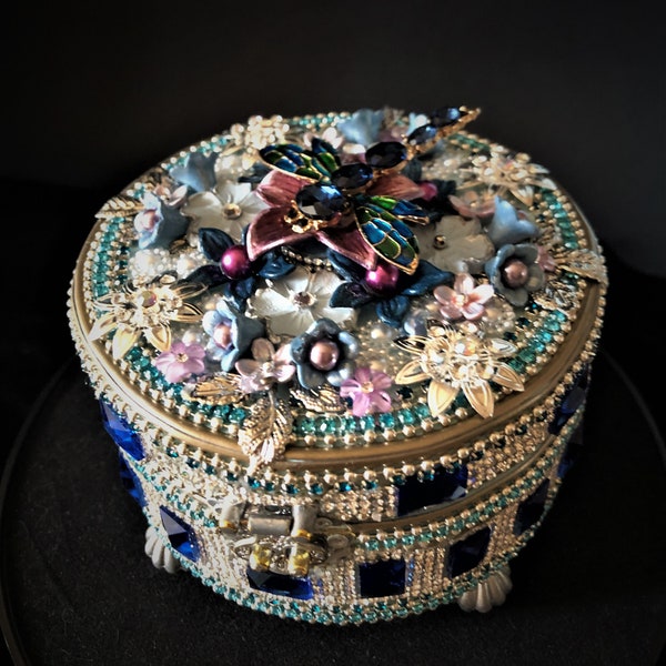 Jeweled Trinket Box Etsy