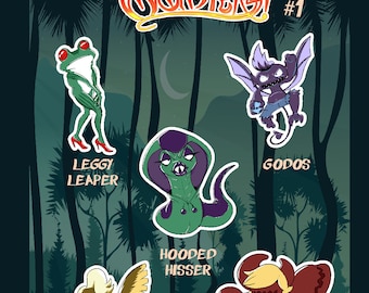 Witch World Monsters Sticker Pack | #1