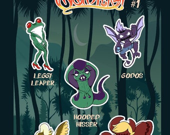 Witch World Monsters Sticker Pack | #1