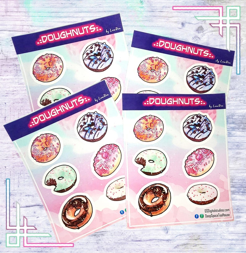Sticker Doughnut Count Doughnut Sticker Sheet - Etsy