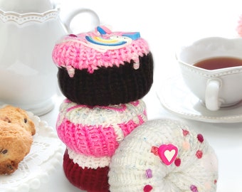 Valentine's Knit Doughnuts