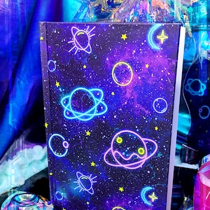 Neon Space | Foil Printed Notebook | A5