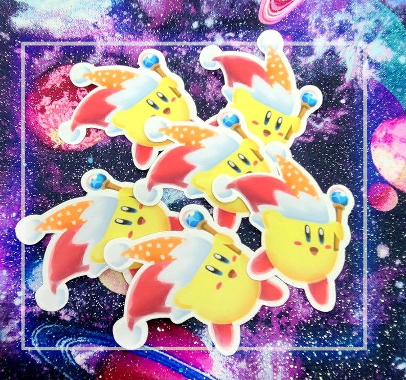 Kirby Hat Stickers Soild & Clear Vinyl image 4