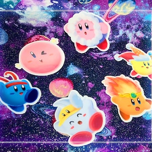 Kirby Hat Stickers Soild & Clear Vinyl image 1