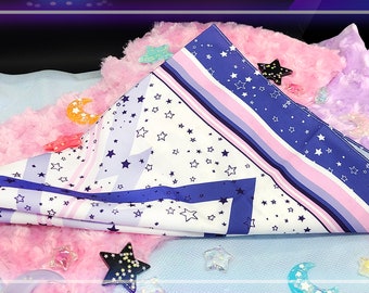 Geo Stars Printed Bandana | Head Scarf