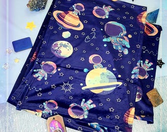 Spaceman Minky Scarf | Printed Scarf