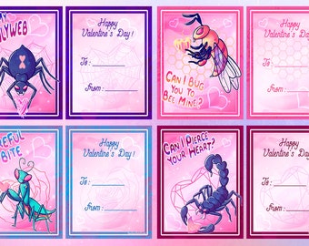 Mate Munchers - Valentine's Day Cards