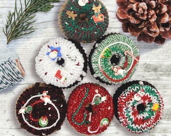 Christmas Knit Doughnuts