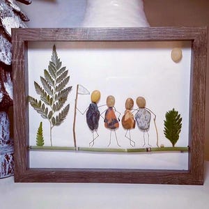 Image de golfeur d'art rupestre / Fait main / Naturel / Art texturé / Réalisé sur commande / Ajoutez une carte en papier recyclé fait main / Cadre de 20 x 10 po.