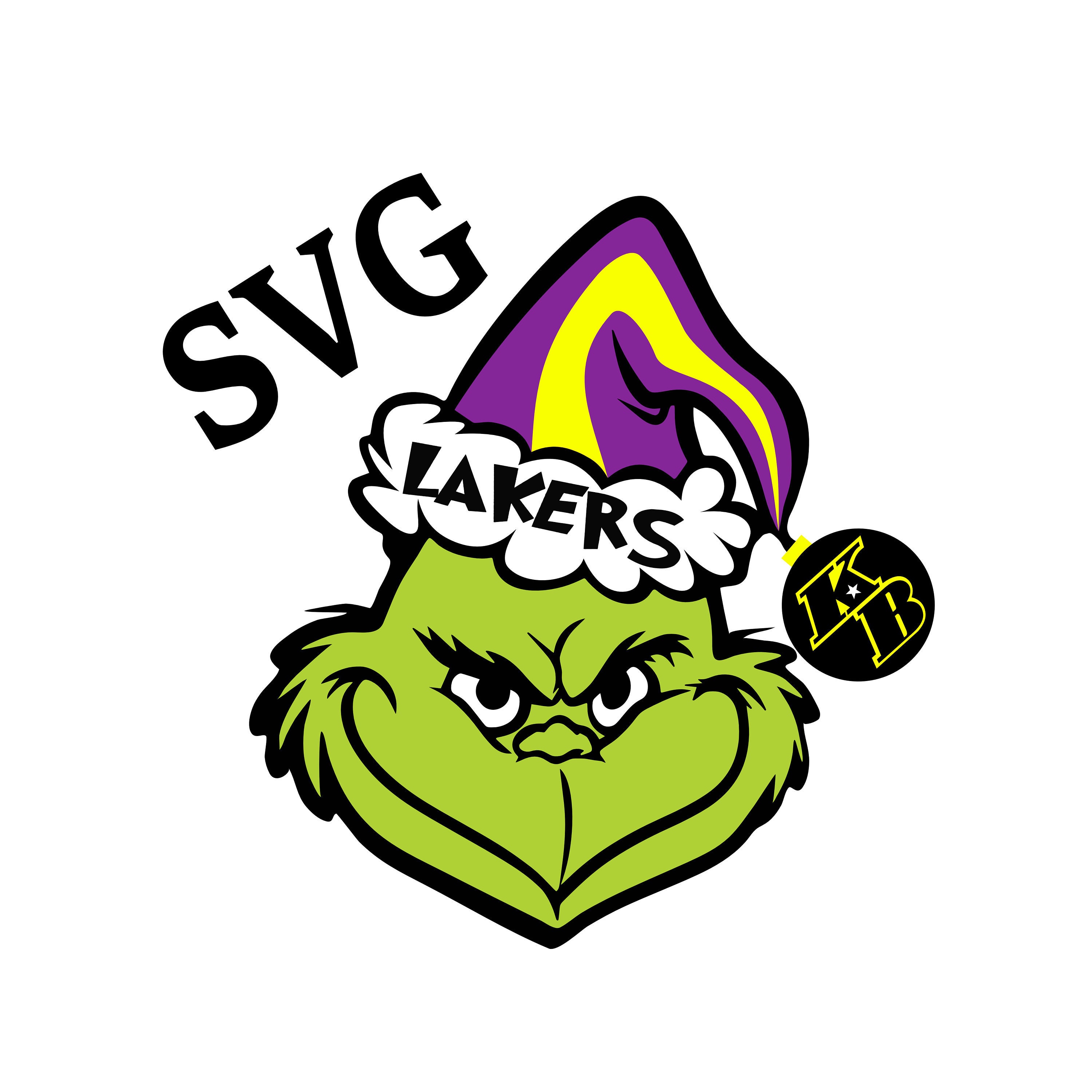 The Grinch Christmas Lakers Kobe Bryant Fan NBA Los Angeles LA Etsy