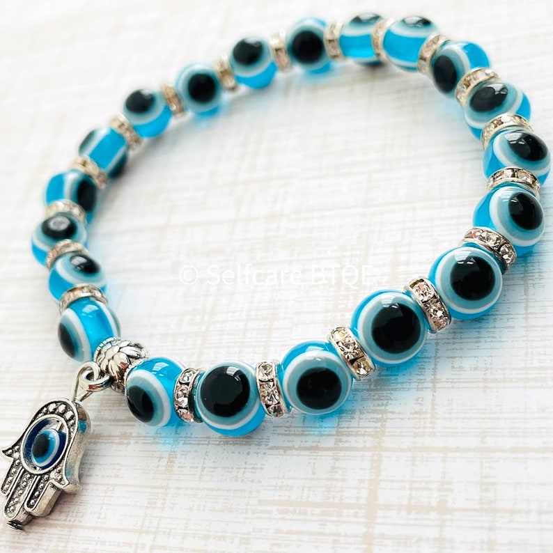 Evil Eye Bracelet Mal De Ojo Malfortune Repellent Etsy