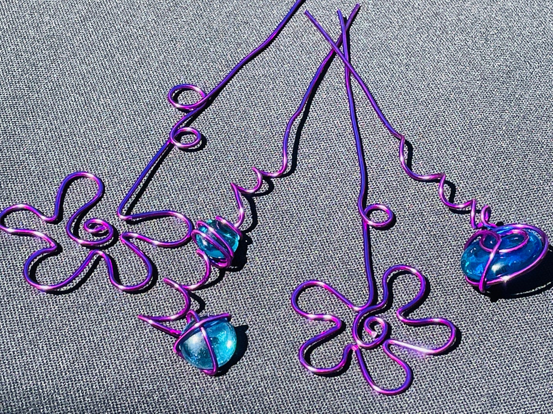 Flower stick garden decoration plant marker made of wire and Etsy