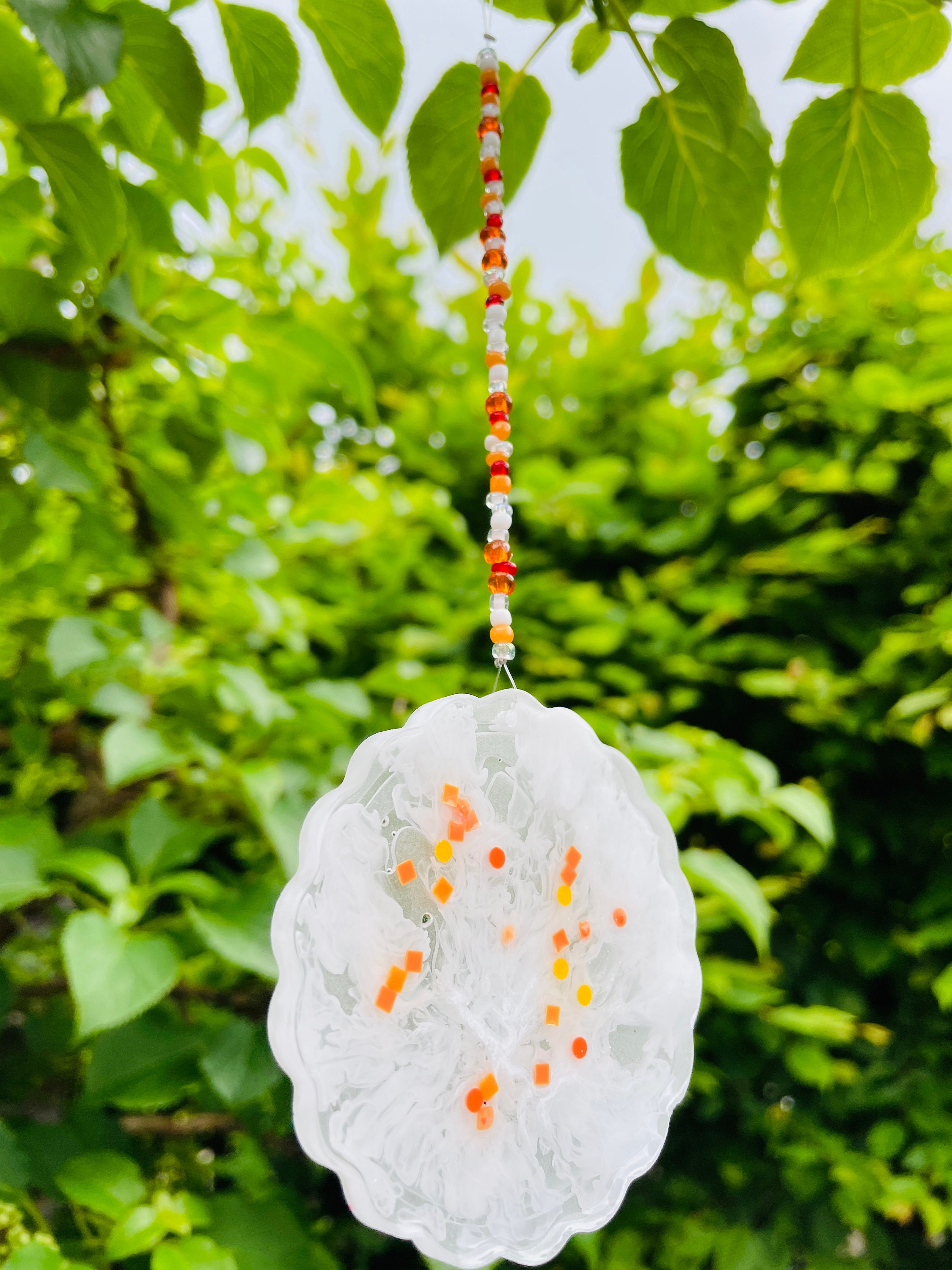 2 Stk. Suncatcher / Sonnenfänger aus Epoxy Resin mit Etsy