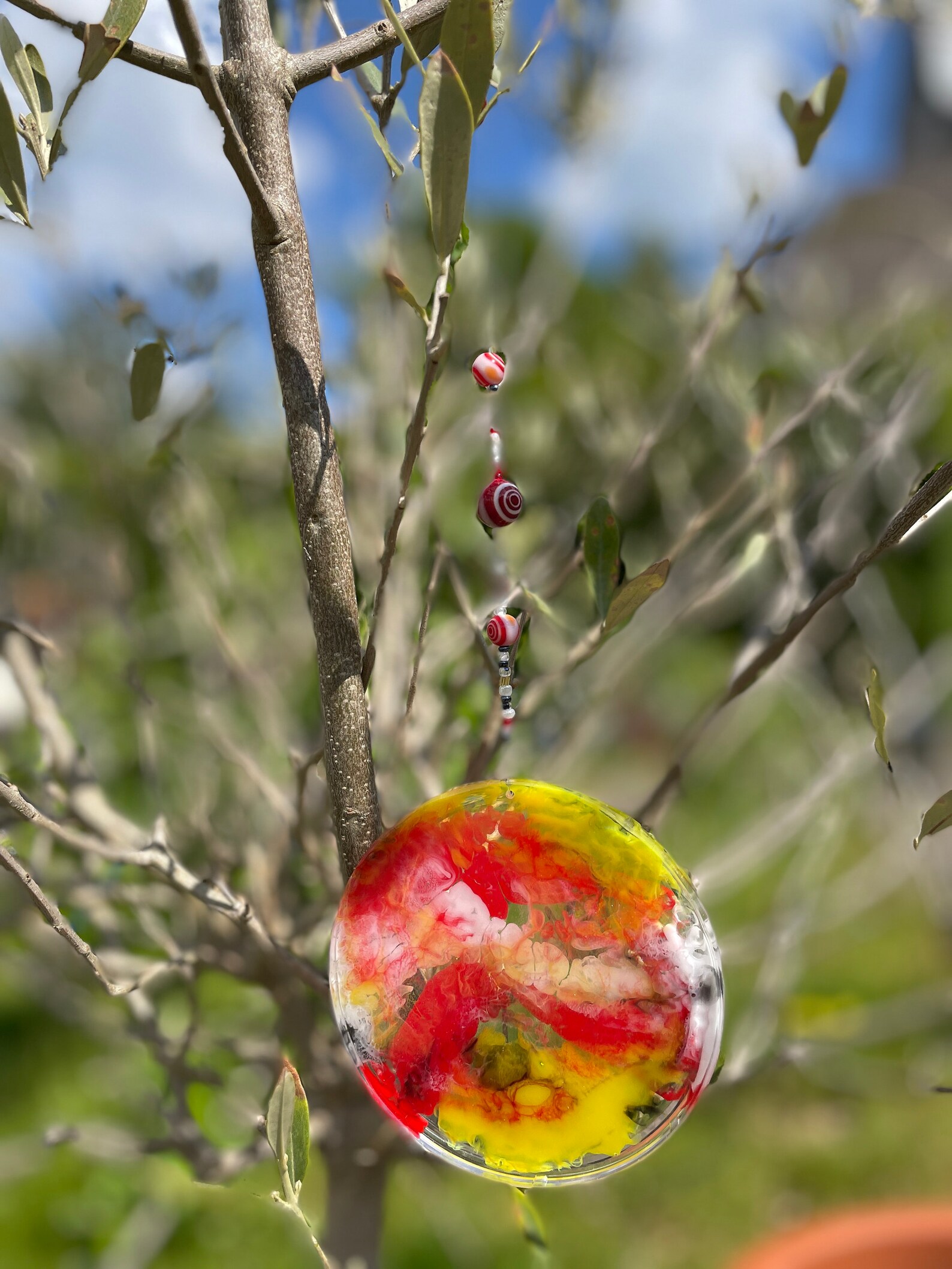 2 pcs. Suncatcher / sun catcher made of epoxy resin with glass Etsy