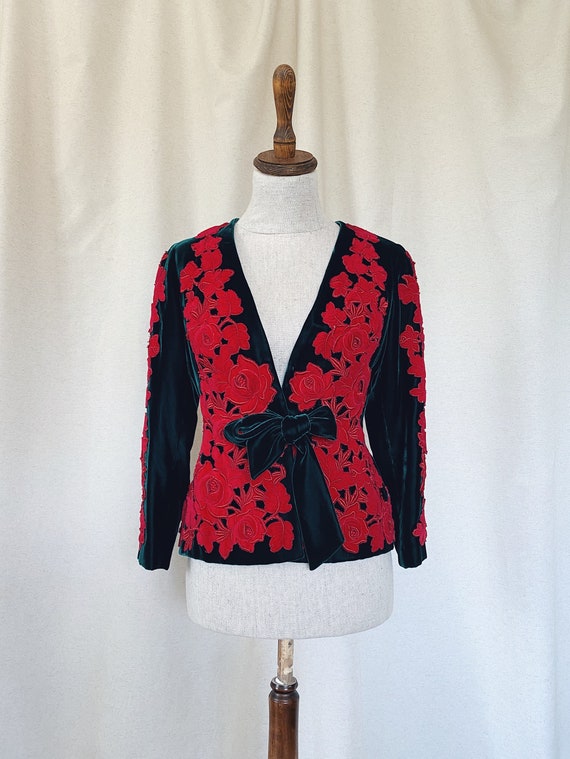 Vintage Silk Velvet Jacket