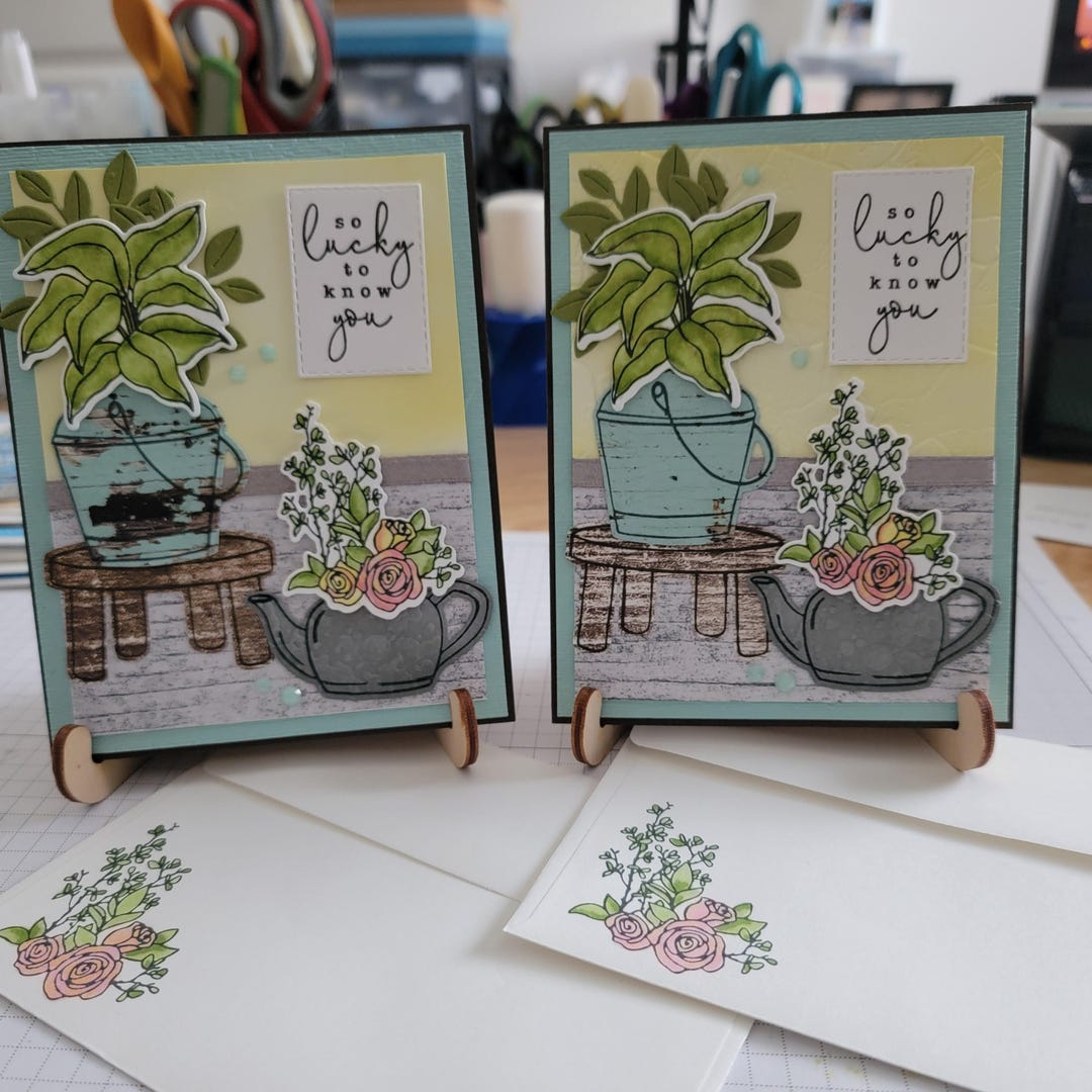 Stampin up so Lucky to Know You Cards - Etsy