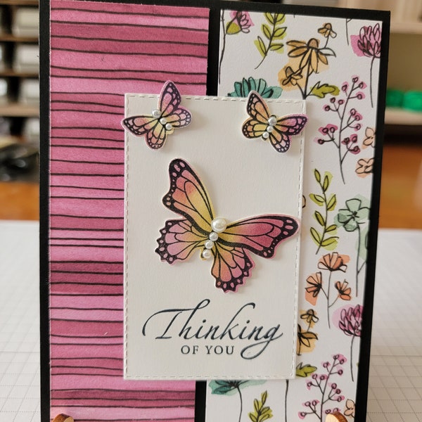 Butterfly Thinking of You Card - Etsy