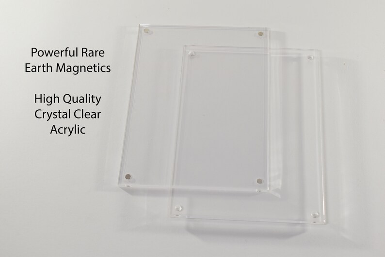 2 Pack Kramerica Acrylic 5X7 Clear Acrylic Picture Frames Etsy UK