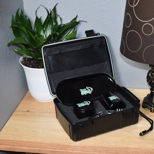 Premium Stash Box Combo - Smell Proof Lockable Case with Grinder and Jar | Holiday Gift Set | Secure Herbal Storage | Odor Control