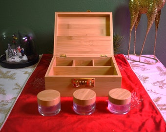 Kramerica Samson Premium Bamboo Stash Box and Jar Set