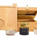 Kramerica Presents - The Samson Stash Box Set- Storage For Herbs| 100% Bamboo | Grinder, 2 Stash Jars, Rolling Tray | Lockable and Discrete