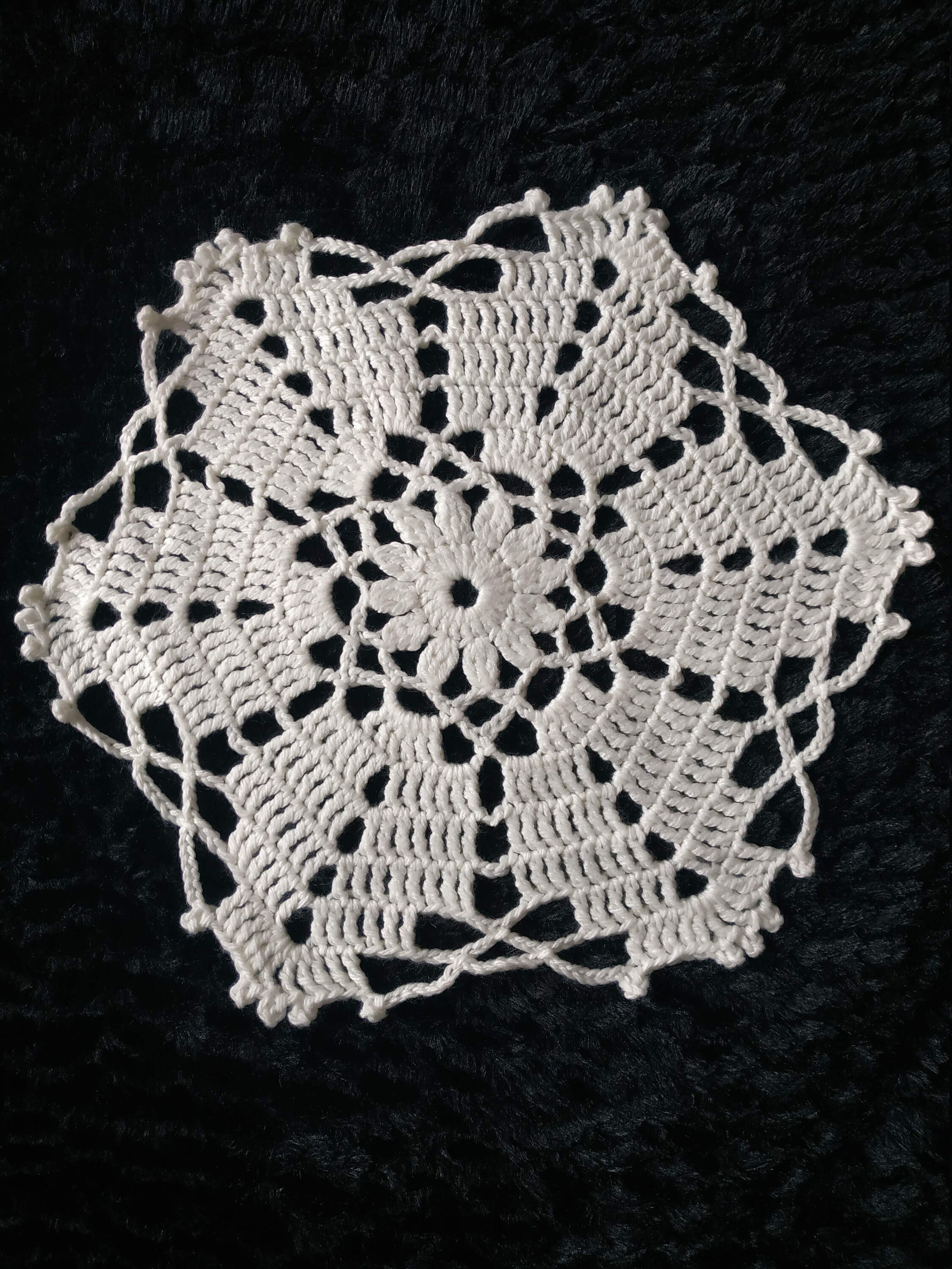 Napperon en Crochet Écru