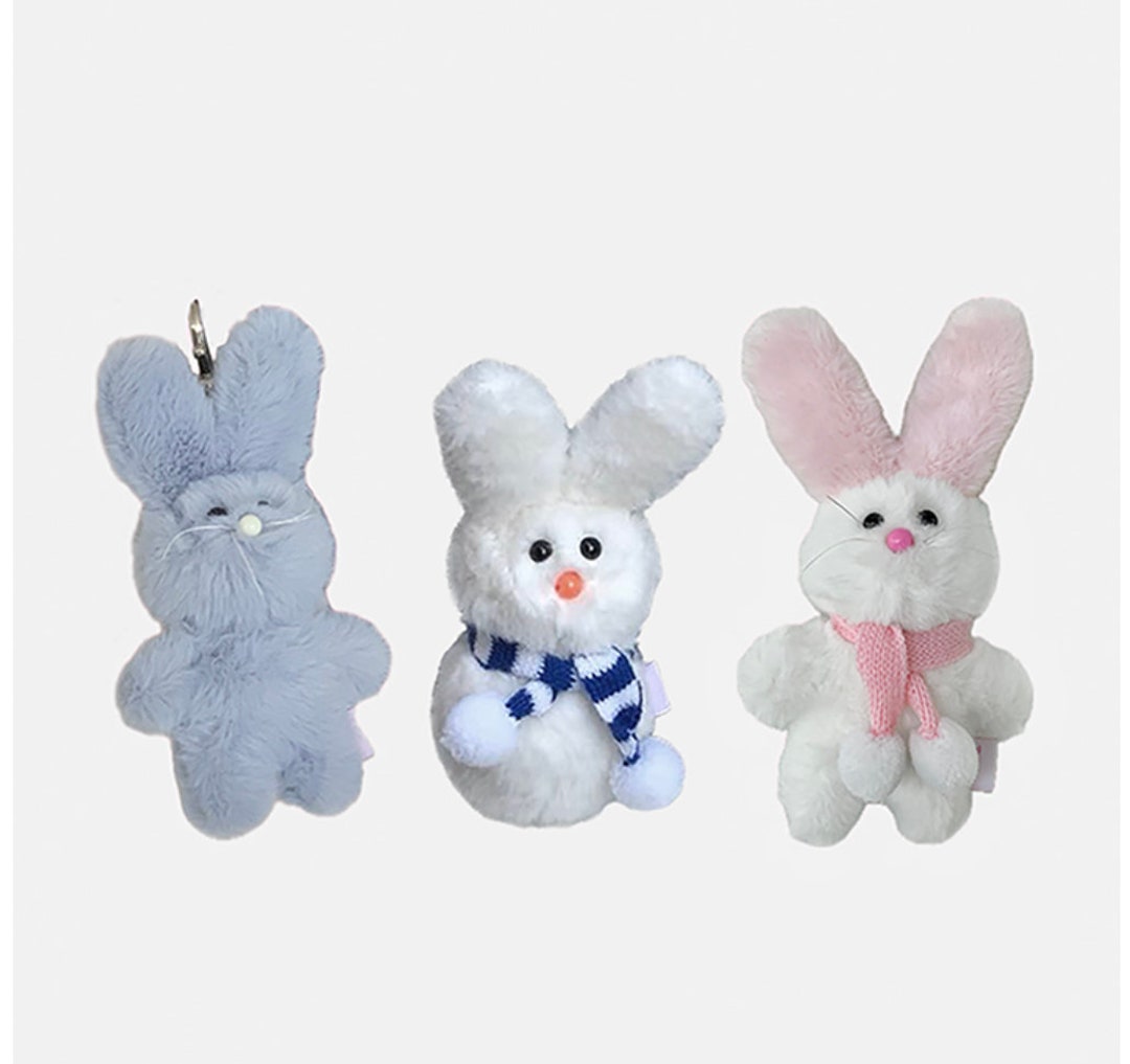 Rabbit Keychain - Etsy